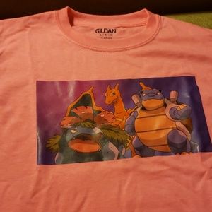Pink pokemon custom shirt